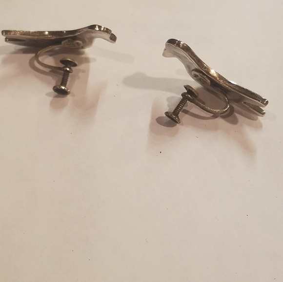 Vintage Abalone Inlay Earrings - Picture 3 of 8